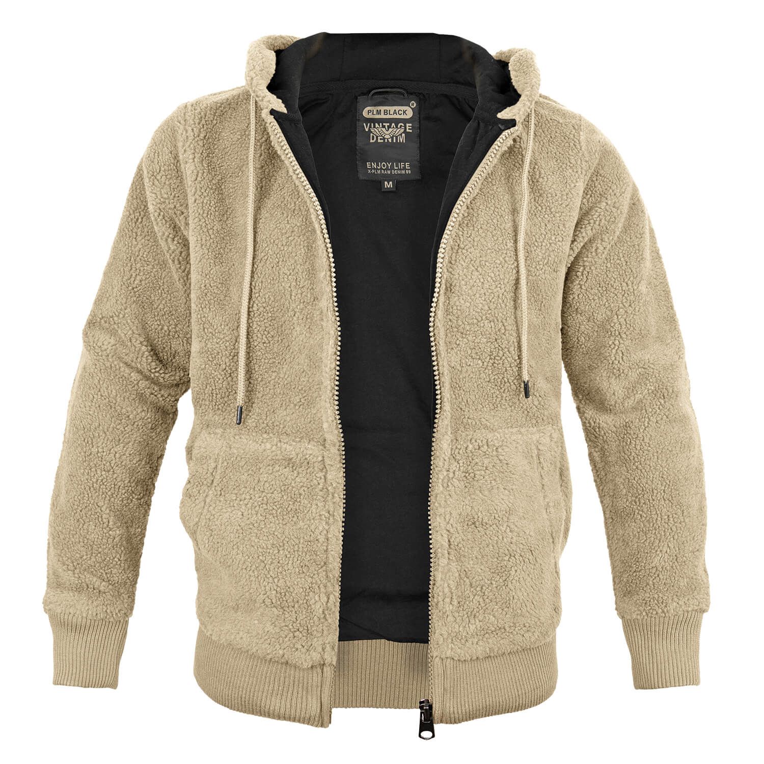 Teddyfleece Jacke mit Kapuze