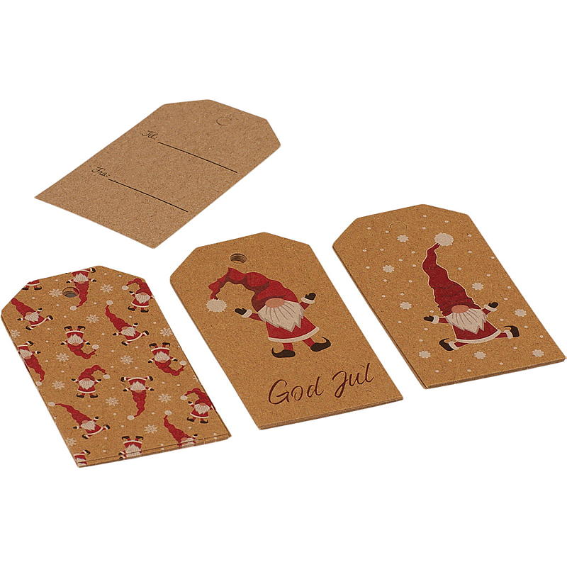 Home Gavemerkelapp 15-pk nisse Kraft