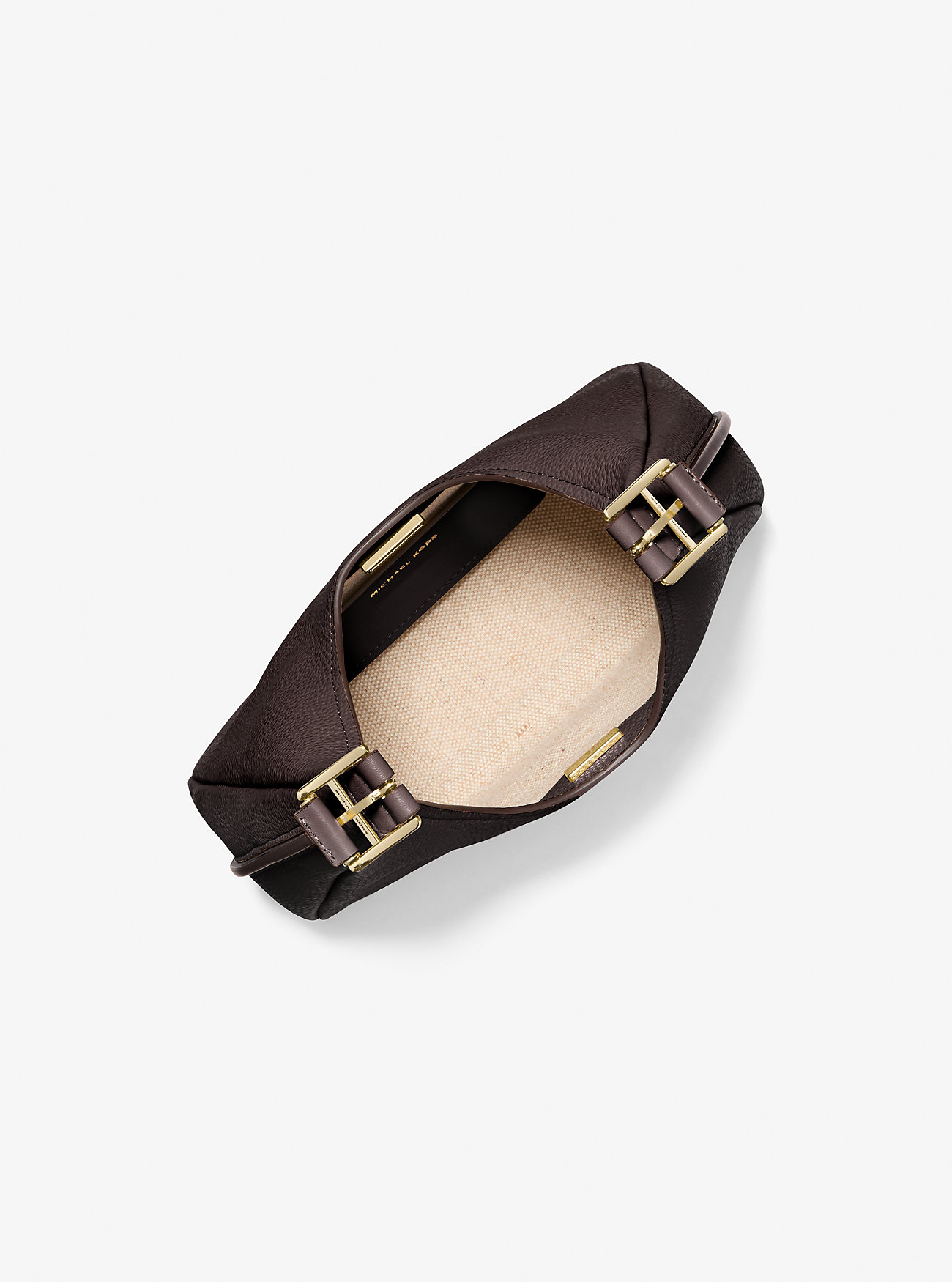 Nolita Small Pebbled Leather Hobo Shoulder Bag - CHOCOLATE