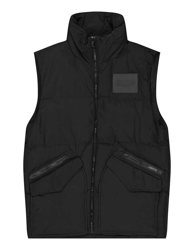Herren Steppweste - Labelpatch