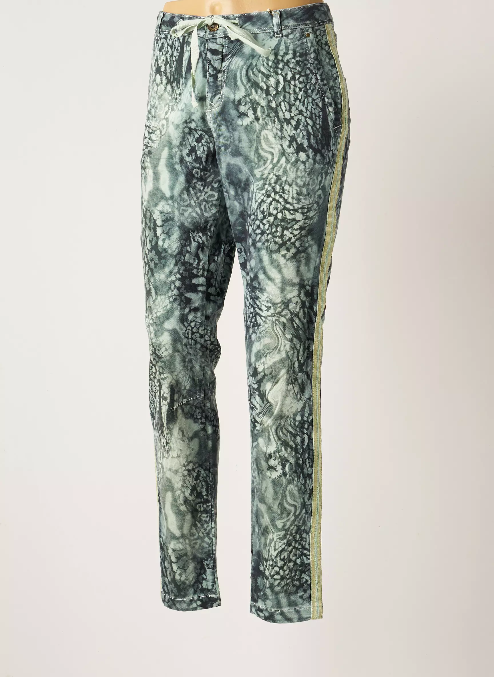 Summum Pantalons Slim Femme couleur vert