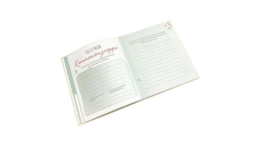 goldbuch Erinnerungsalbum Kommunion Circulus creme 23x25 cm mit 44 illustrierte Seiten