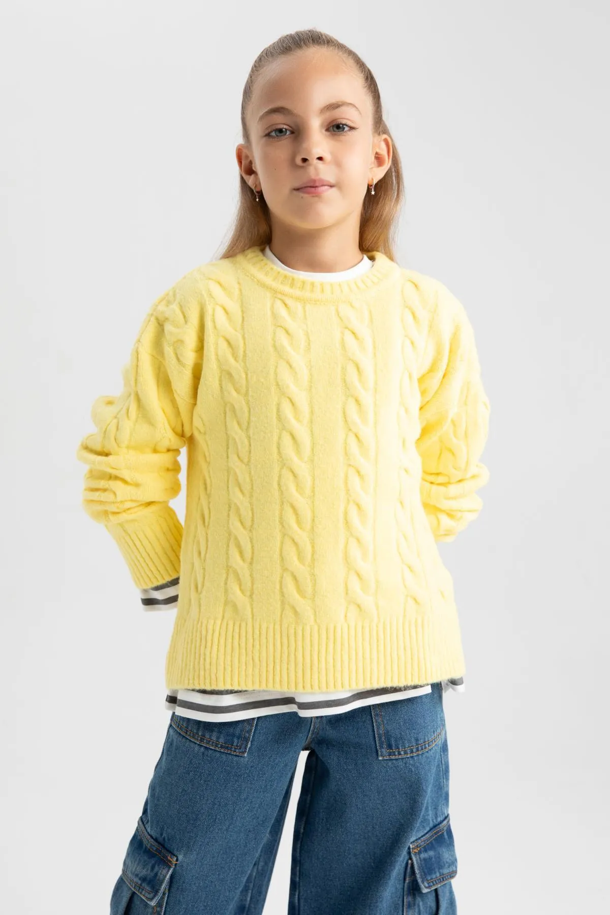 DeFacto  Pullover mit Rundhalsausschnitt für Mädchen B1556a823wn