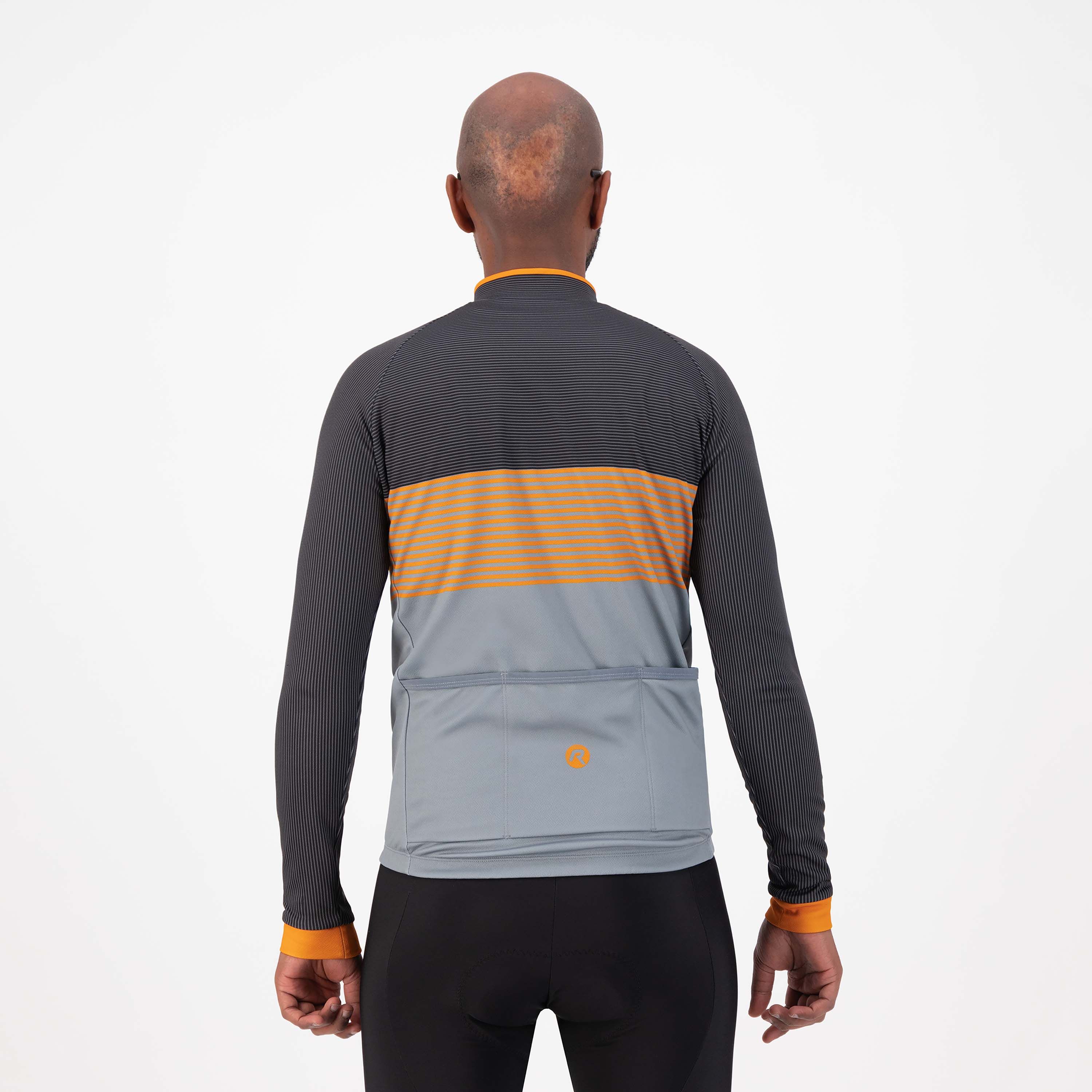 Rogelli Boost Grau/Schwarz Herren Radtrikot Langarm