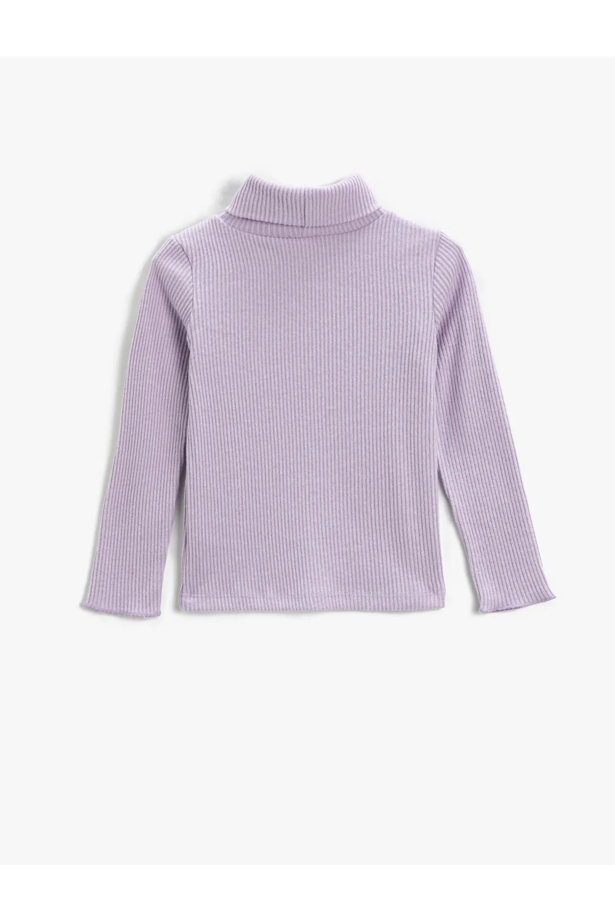 Koton  Basic-Rollkragen-T-Shirt mit weicher Rippstruktur