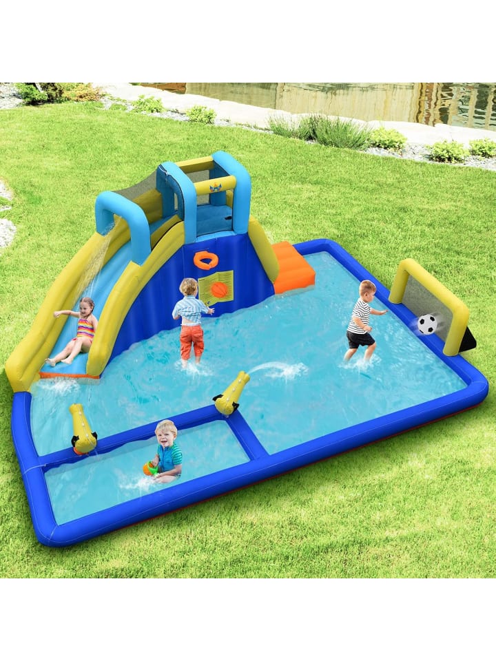 COSTWAY Hüpfburg mit Wasserrutsche 525x373x205cm in Bunt günstig kaufen onesize