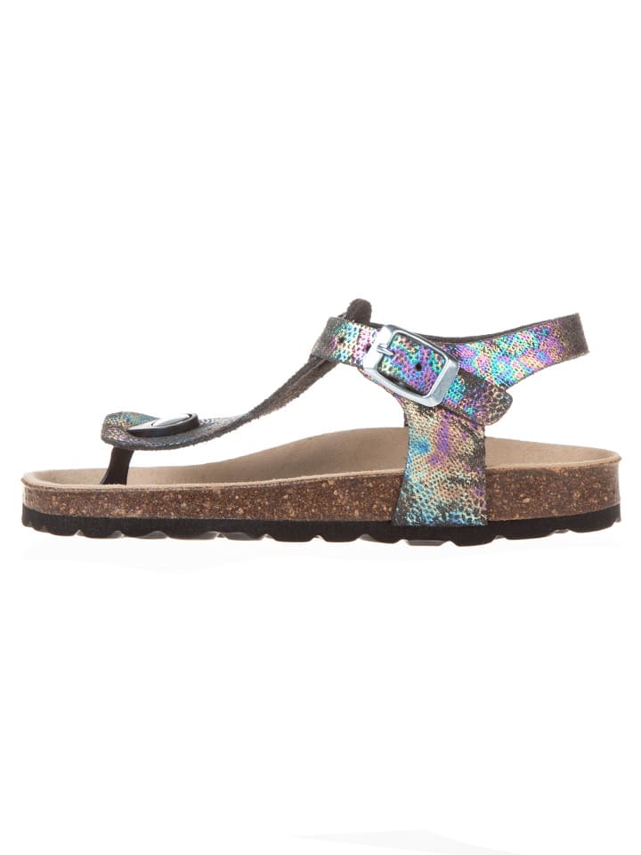 BIO PINGÜIN Sandalen in Schwarz/ Bunt günstig kaufen