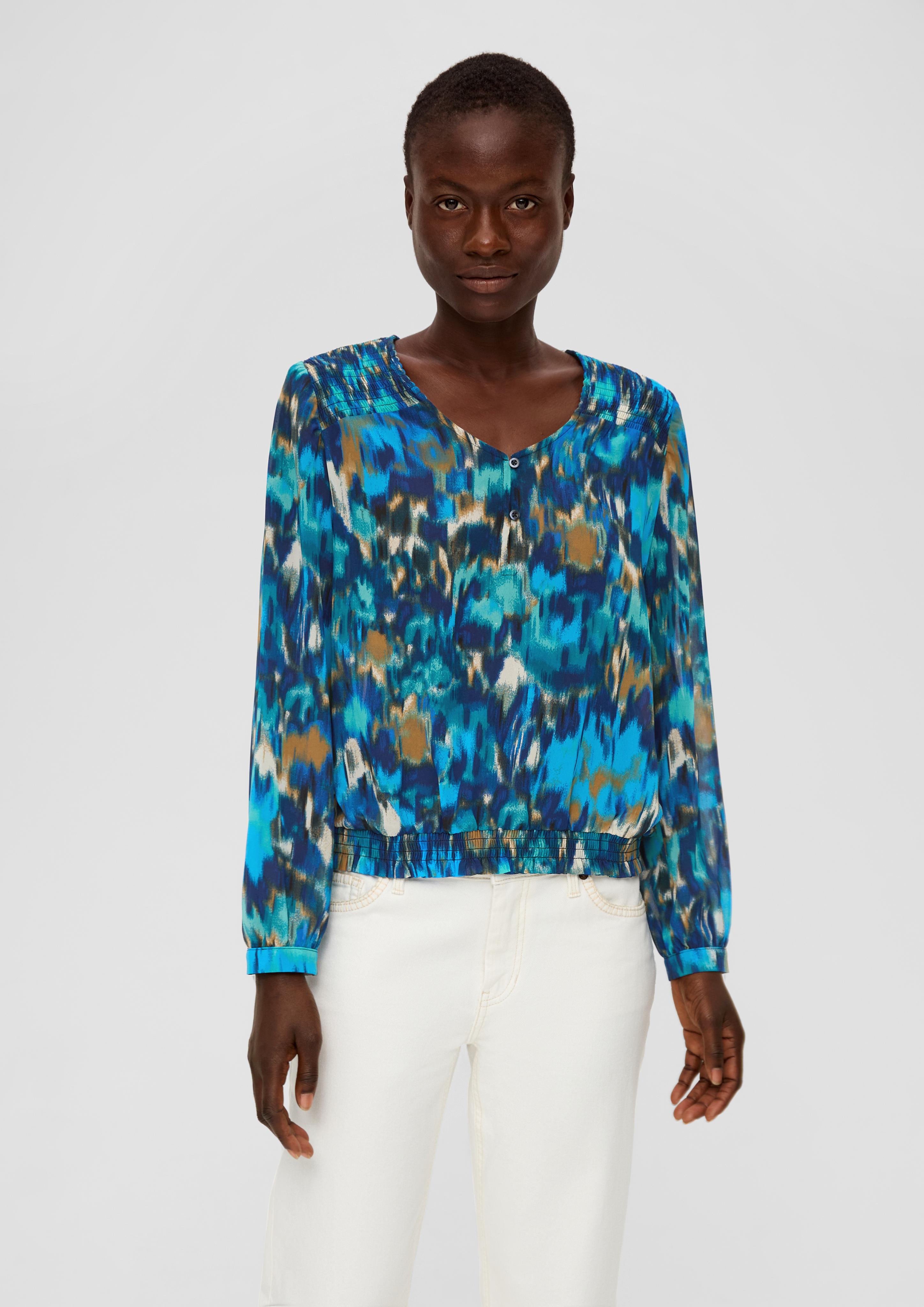 Chiffonbluse mit Allover-Print  2135658-59A0