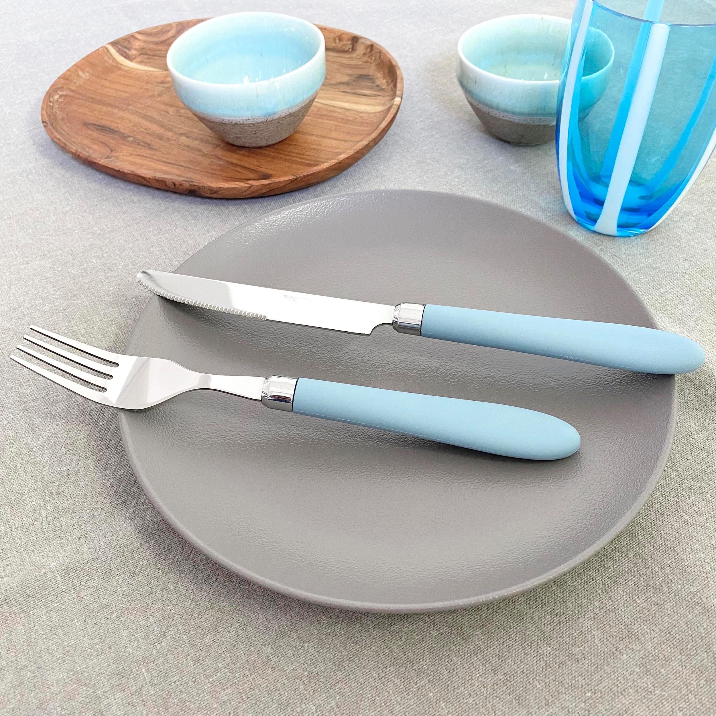 my home Besteck-Set Celia, Messer mit Wellenschliff, spülmaschinengeeignet, 30-teilig