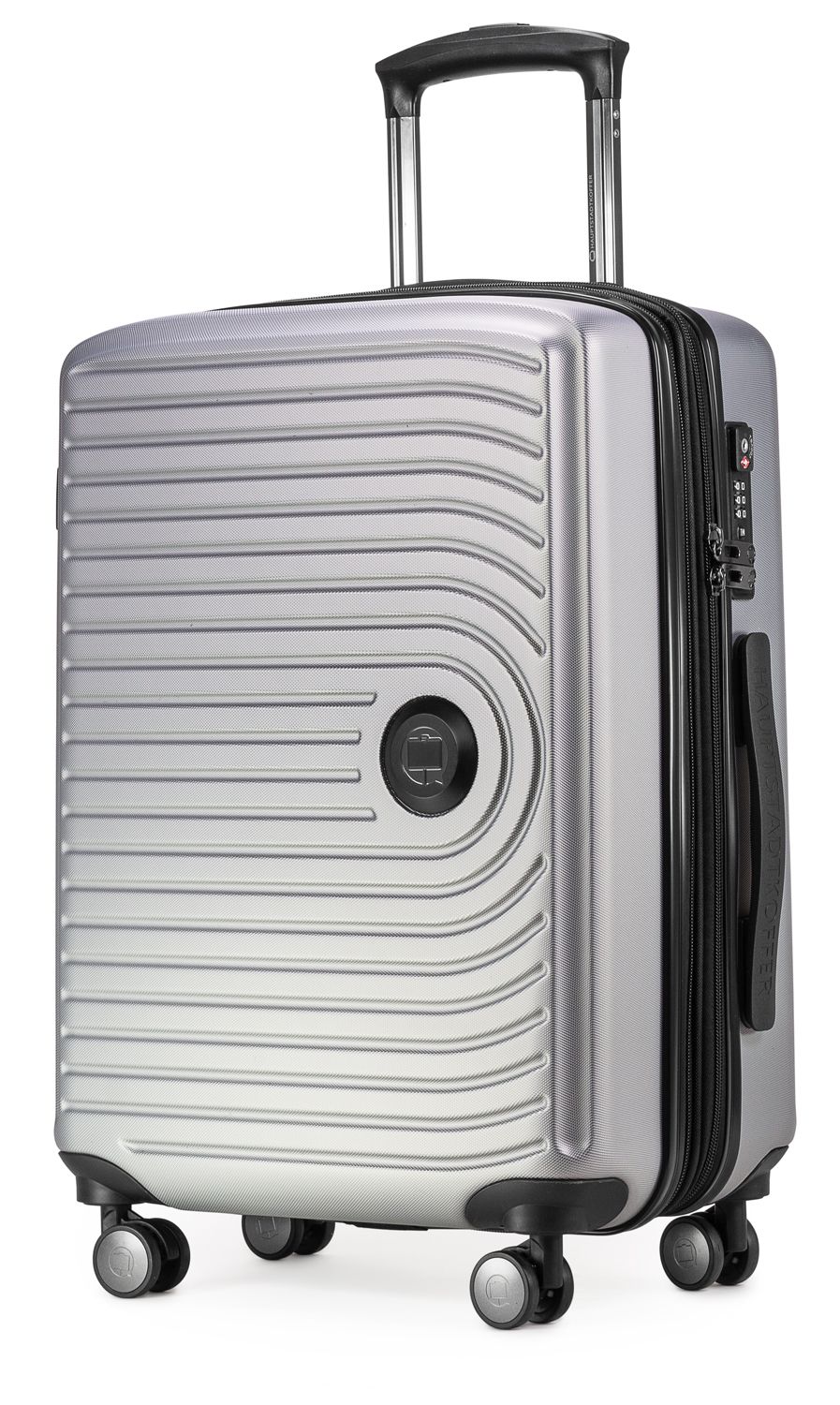 MITTE - hand luggage hard shell matt, XXL extension, TSA, 55 cm, 55 liters