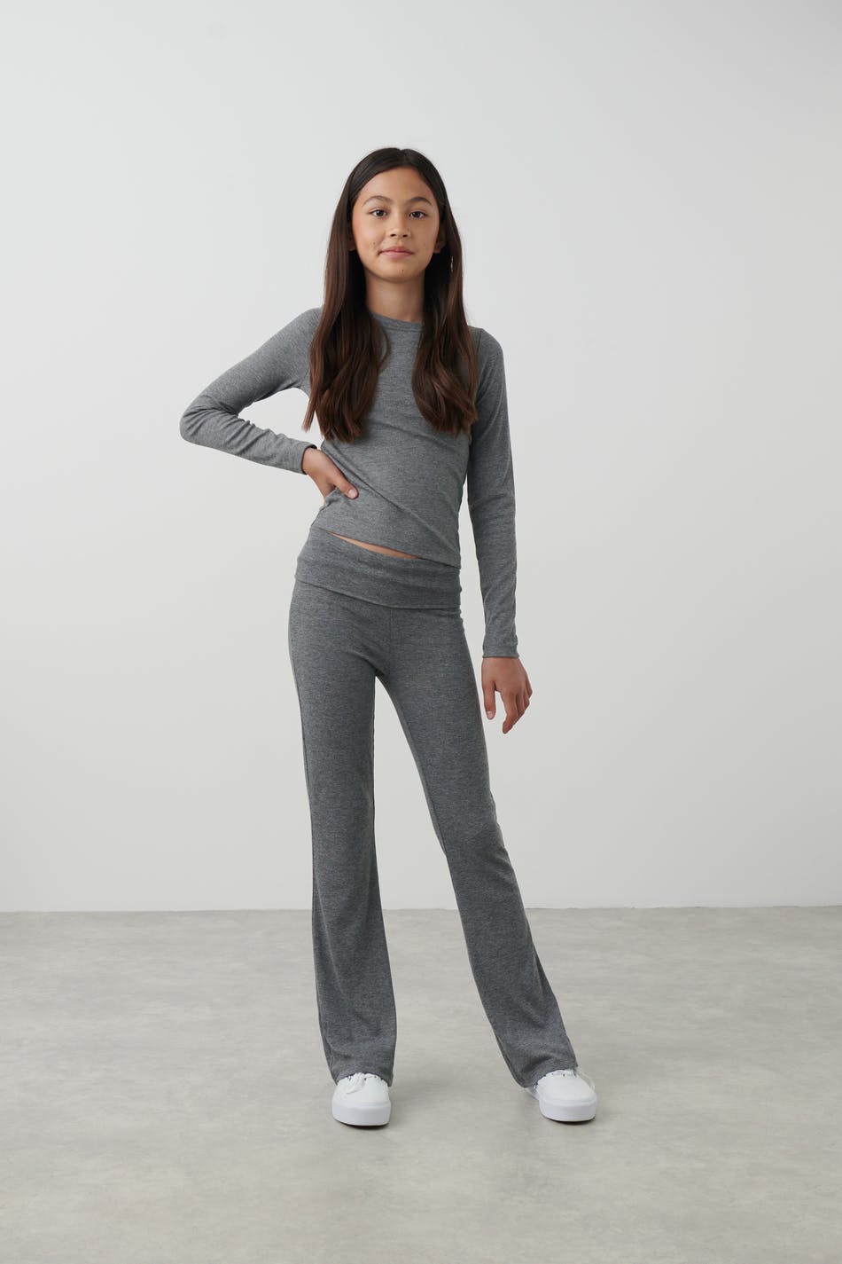 Y low waist yoga rib leggings