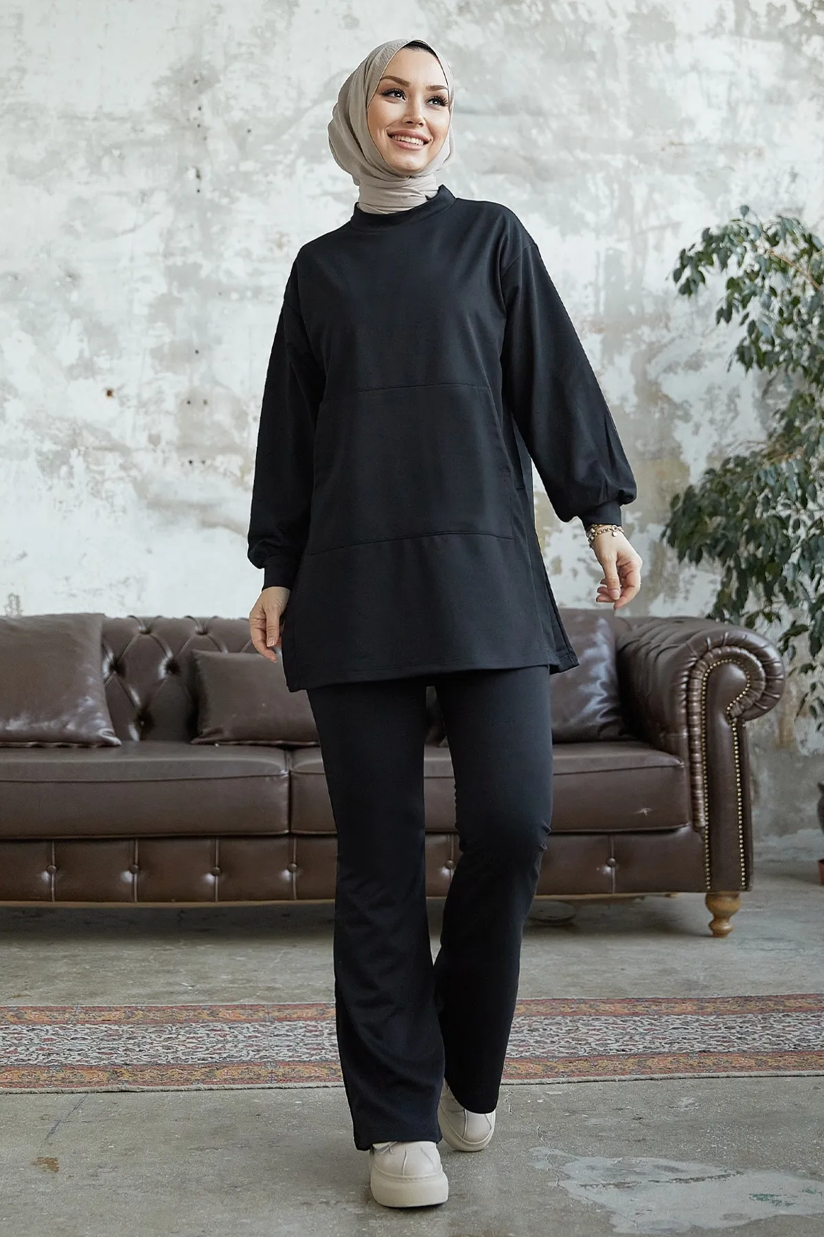 InStyle  Miora Flare Zweiteiliger Anzug – Schwarz
