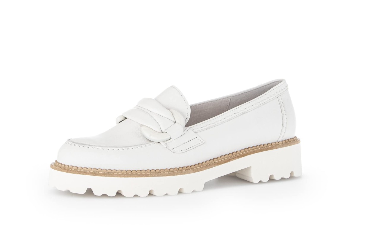 GABOR Komfort Slipper weiss Gabor Fashion Schnürschuh 25.243.20