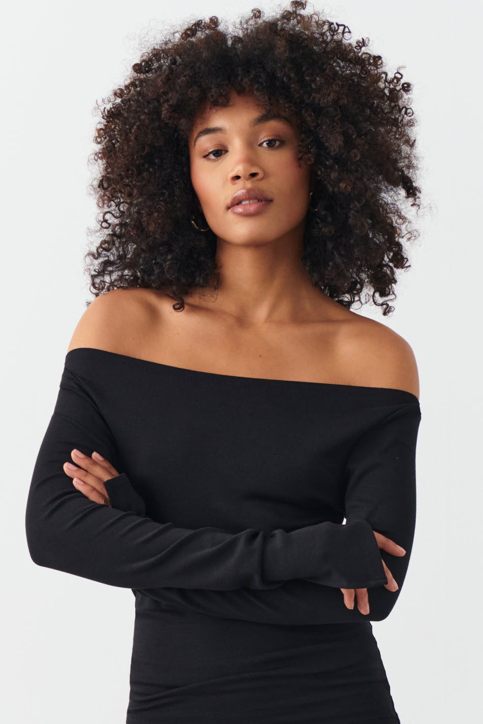 Soft boatneck top