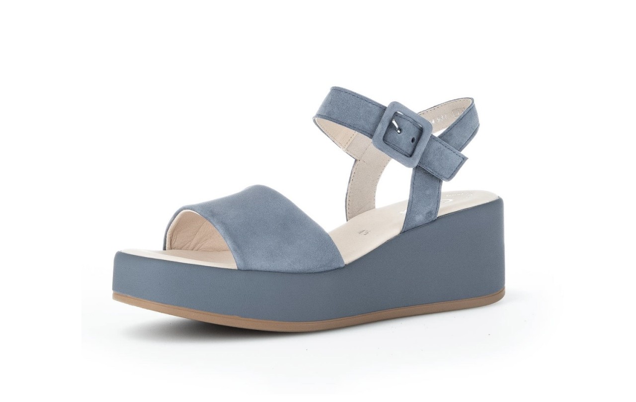 GABOR Komfort Sandalen blau Gabor Fashion Plateau Sandale 24.531.18