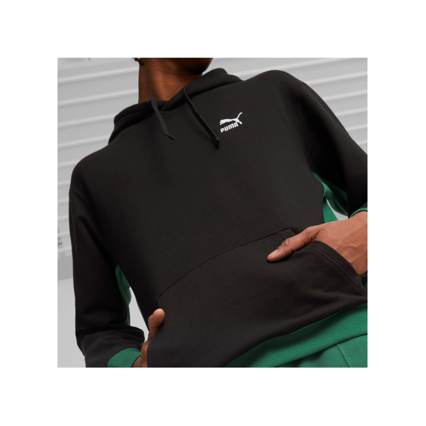 PUMA Classics Block Hoody Schwarz Rot F56