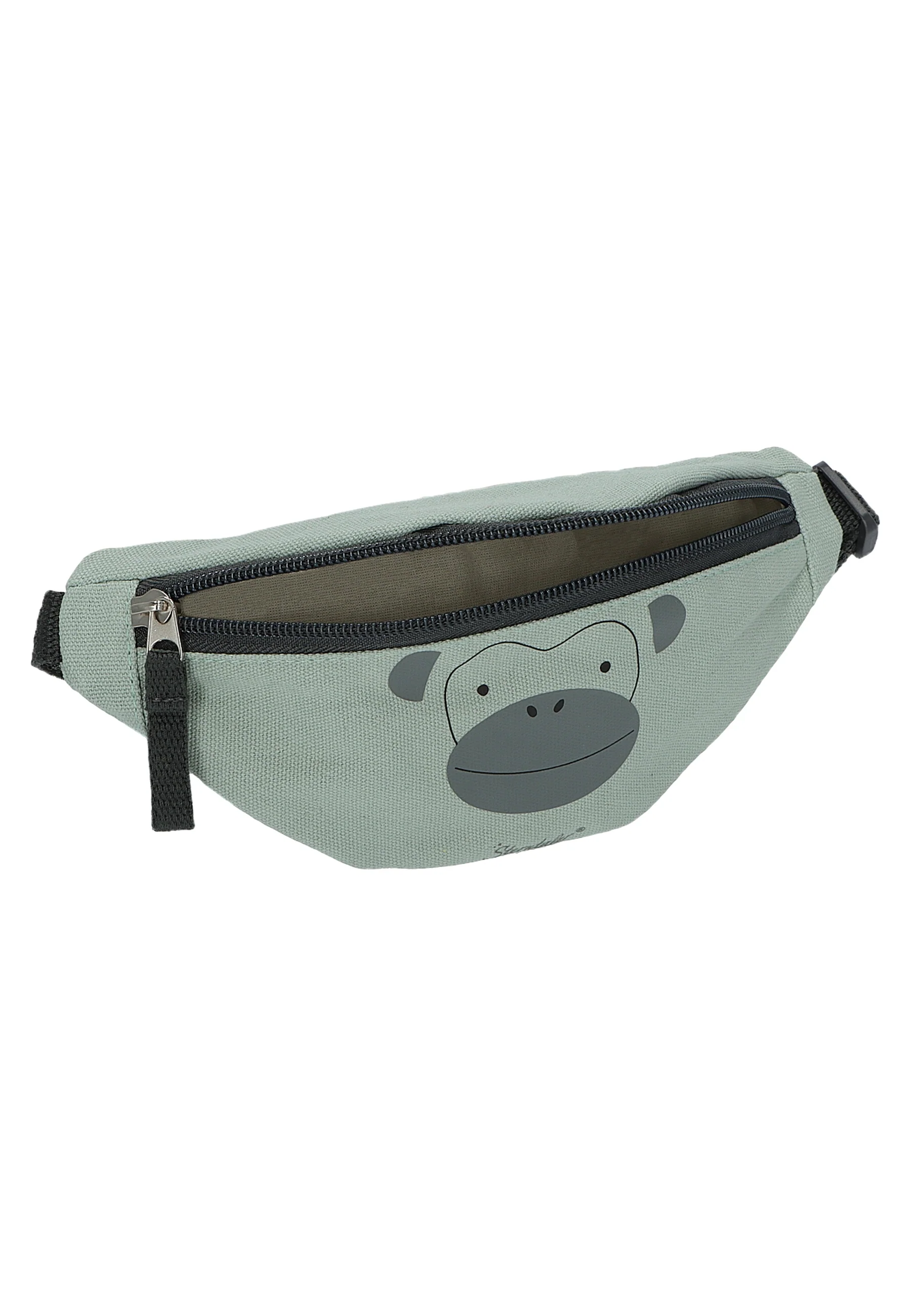 Kinder-Bauchtasche mit Motiv Affe Albert in grün, 0,5L
