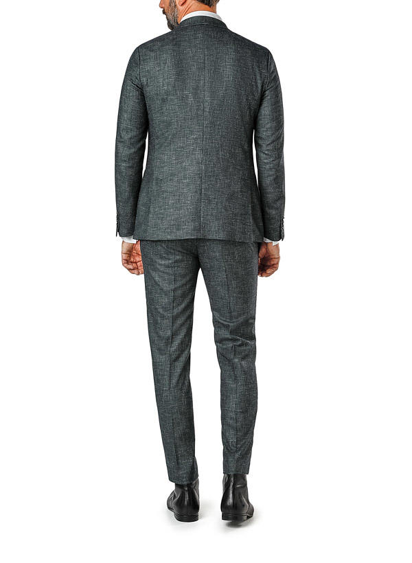Strellson, Anzug Arndt-Kynd, Slim Fit, Mikrofaser-Leinen, grün meliert