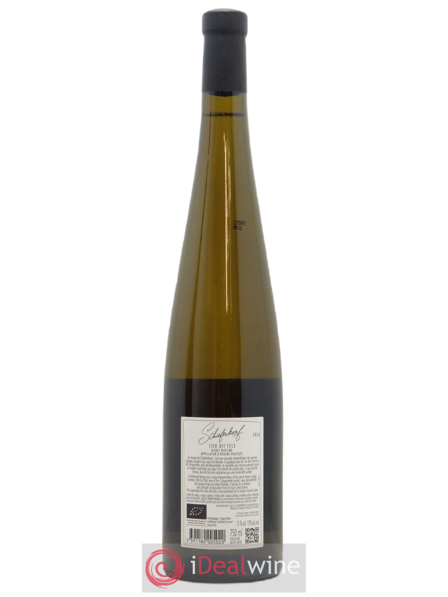 Riesling Lieu-dit Fels Schieferkopf - Chapoutier  2016 - Lot de 1 Bouteille