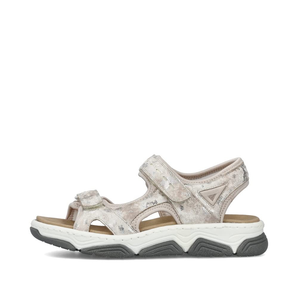 RIEKER Komfort Sandalen bunt FSK Damen Sandalen