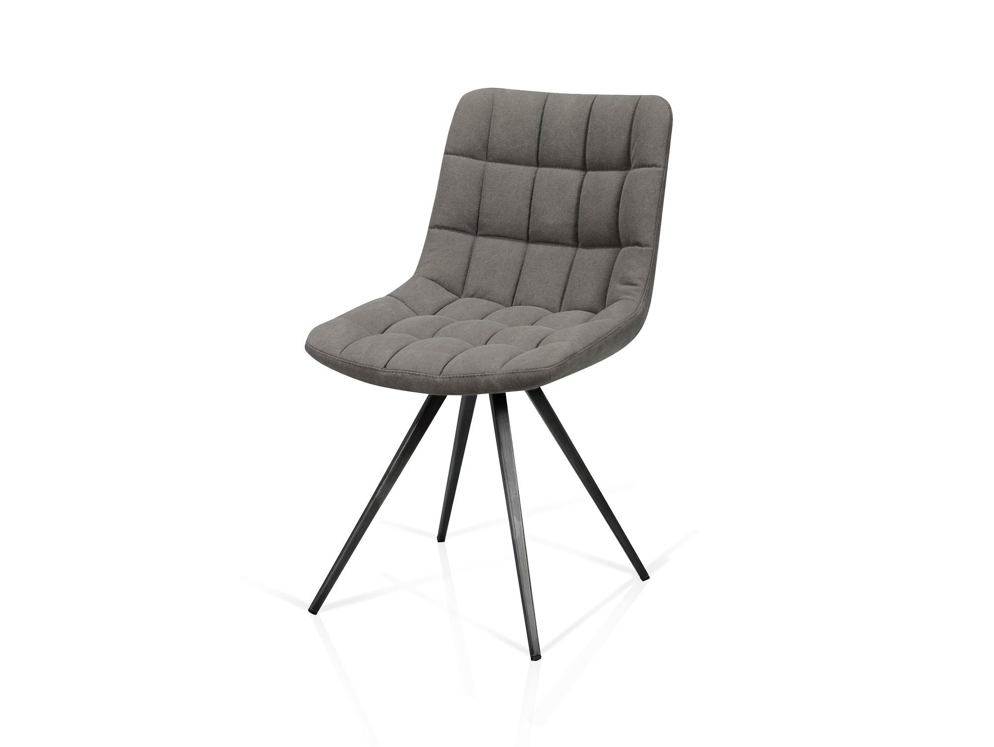 Moebel-Eins Schalenstuhl, DORGI Schalenstuhl, Material Stoff/Metall, Jeansstoff