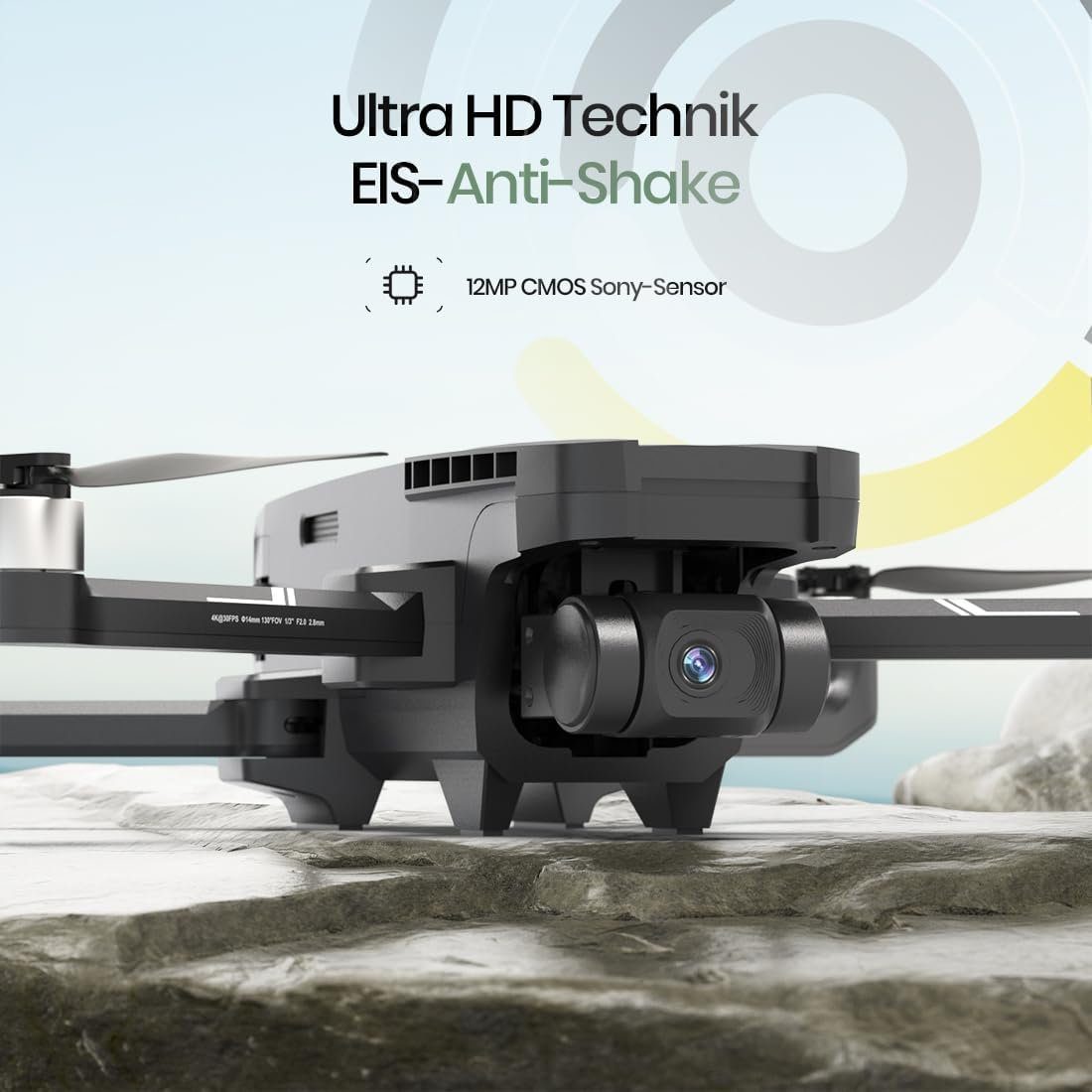 HOLY STONE Drohne (1920*1080, Achsen Gimbal Quadcopter mit bürstenlosem 5G-WLAN Fluss für Anfänger)