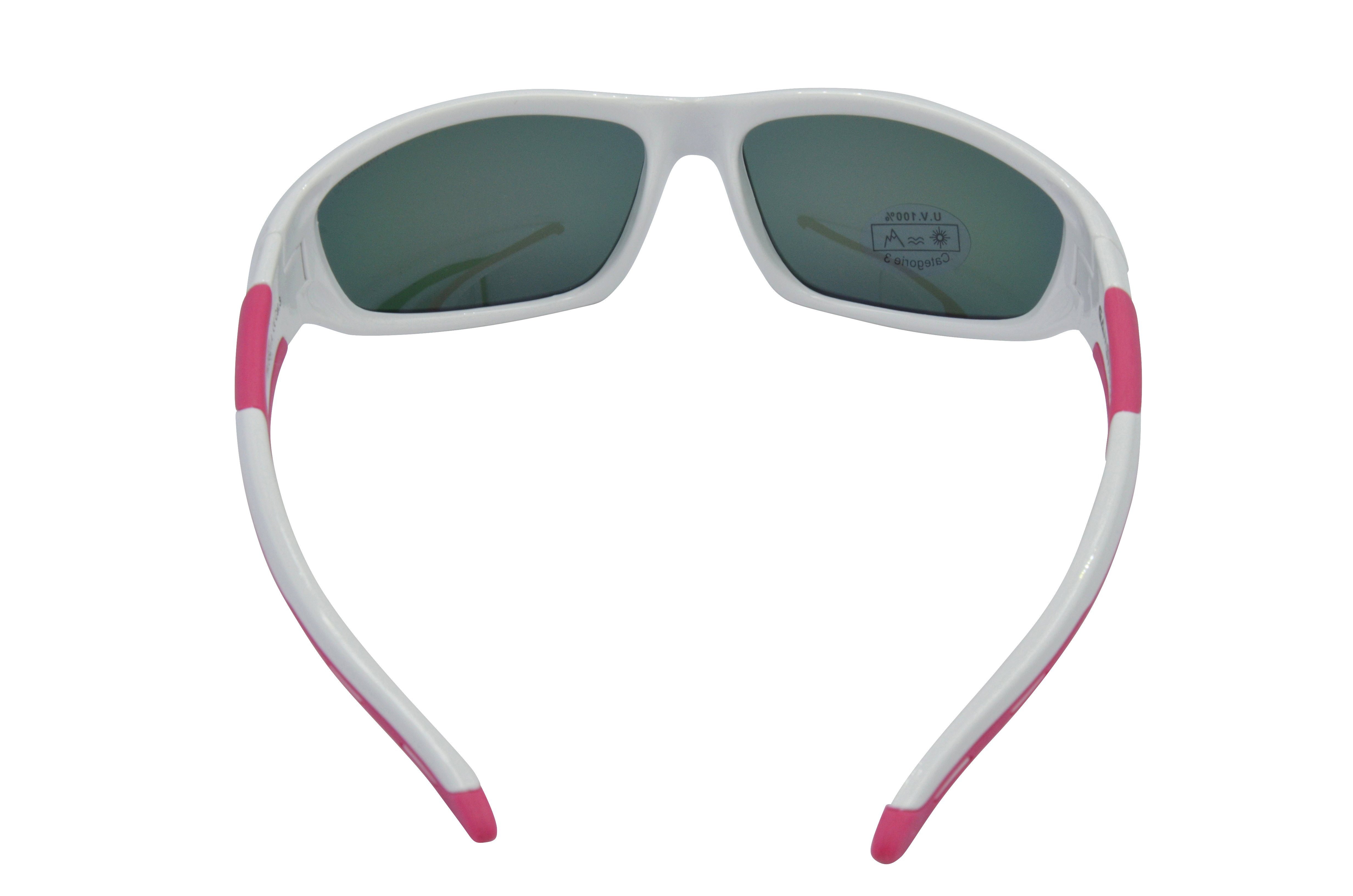 Gamswild Sonnenbrille WJ5821 GAMSKIDS Jugendbrille 5-12 Jahre Kinderbrille Mädchen Jungen kids Unisex, beere, blau, weiß, schwarz-grün, polarisierte Gläser