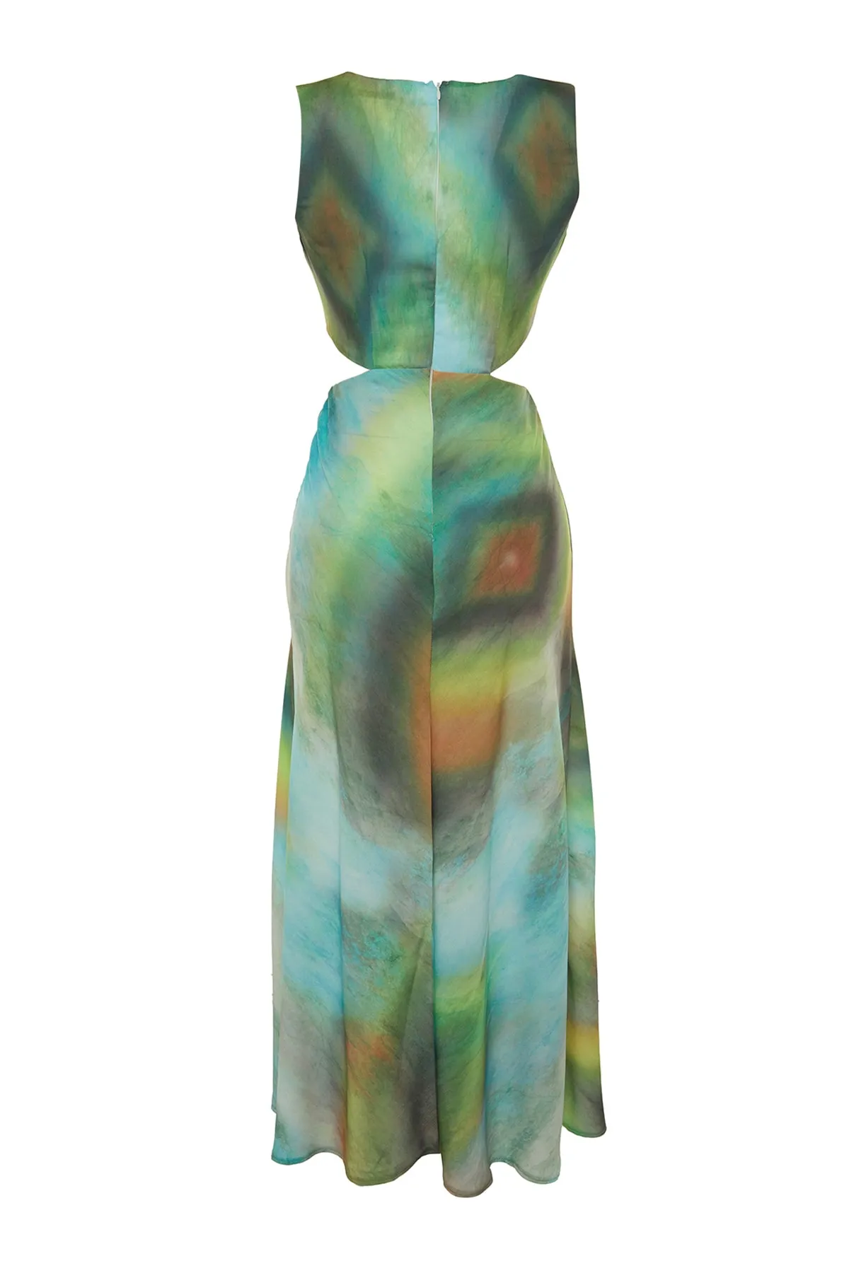Trendyol Collection  Mehrfarbiges, gewebtes Kleid mit Bauchdetail TWOSS21EL3578
