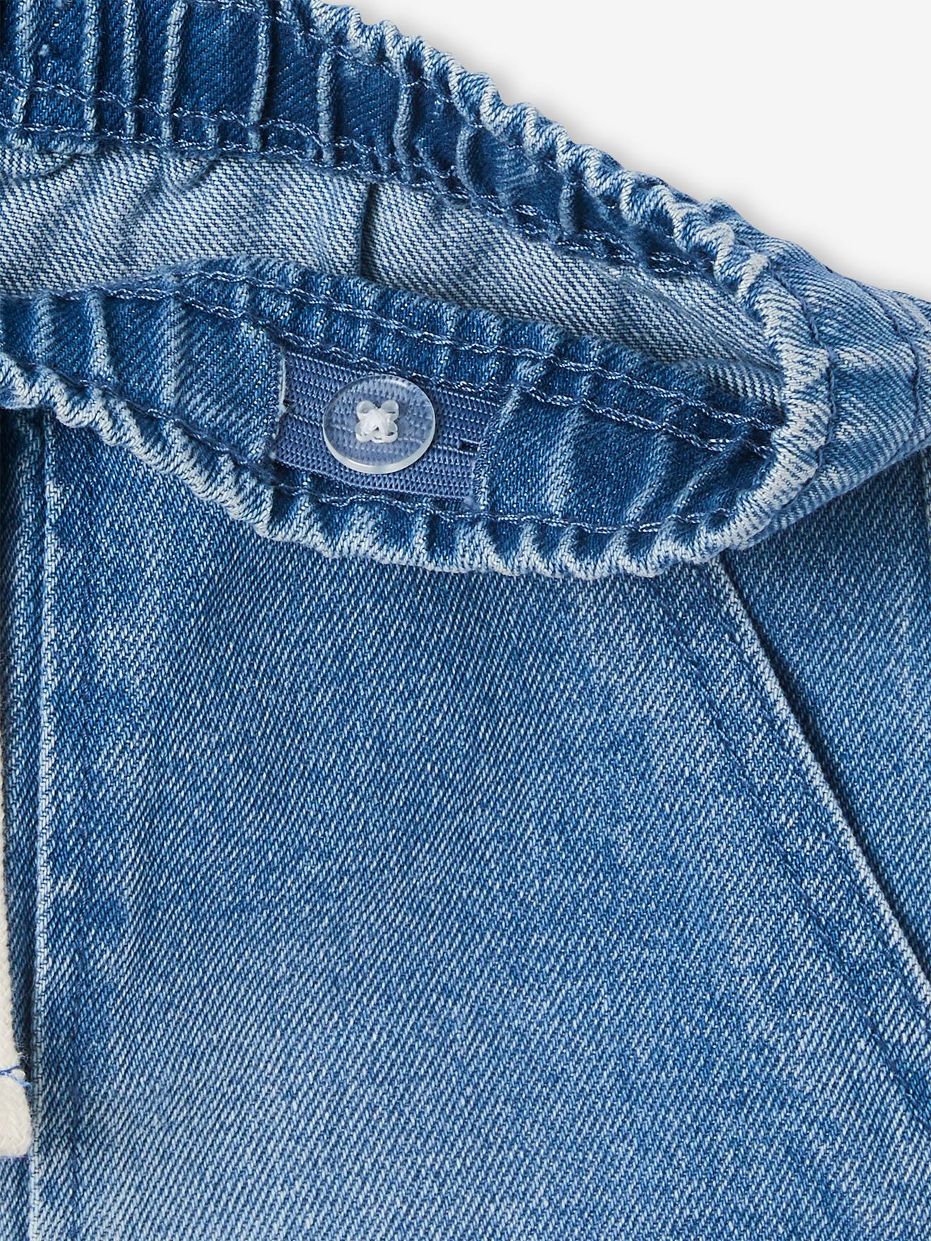 Bermuda en jean style charpentier garçon double stone