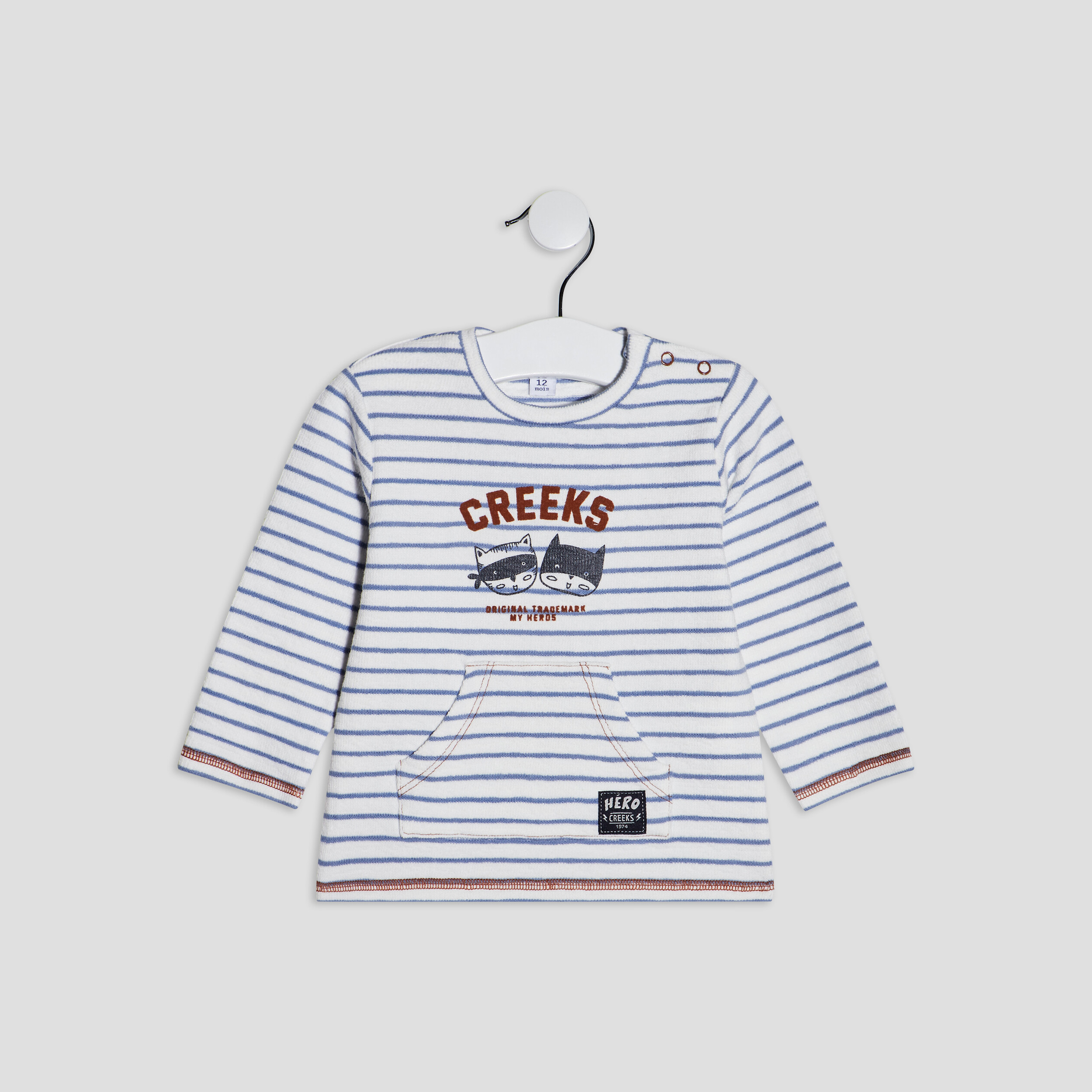 T-shirt manches longues Creeks ivoire bébé garçon | La Halle