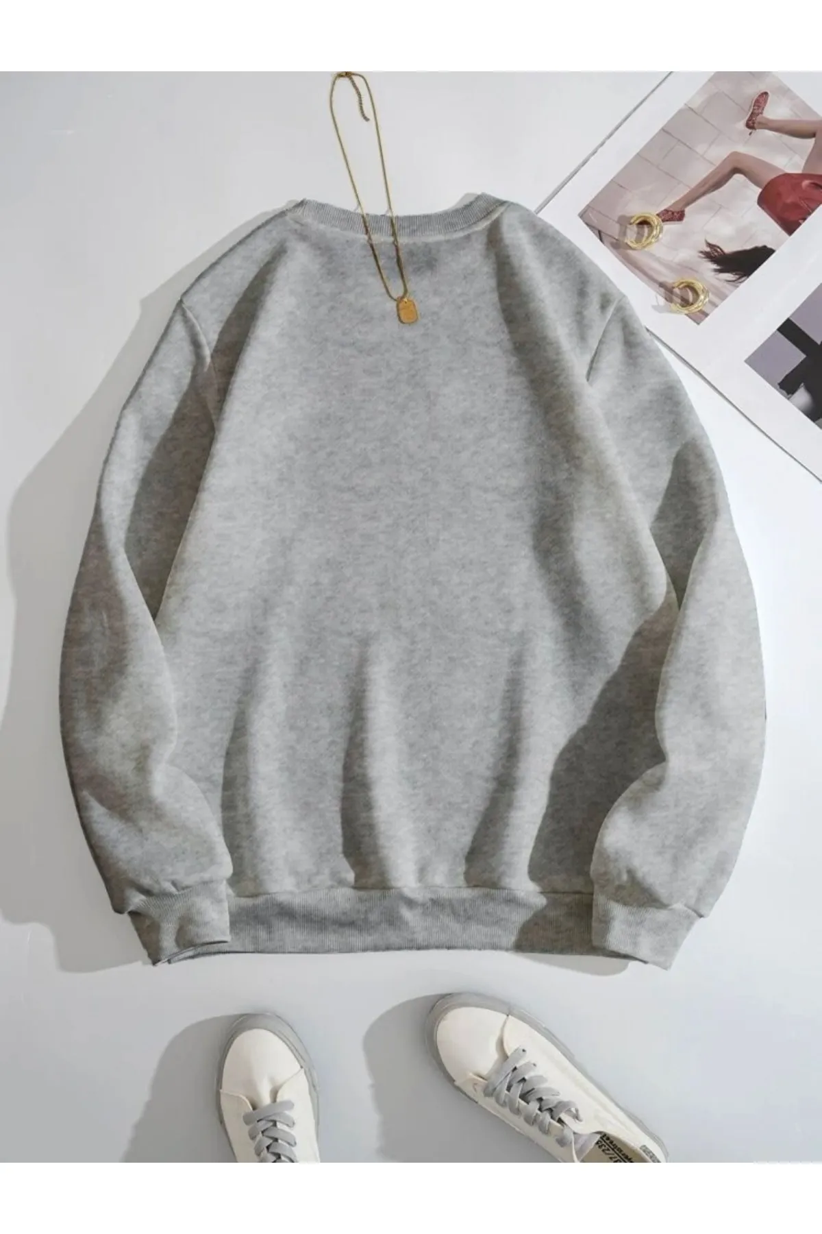 MOONBULL  Sweatshirt - Grau - Regular Fit