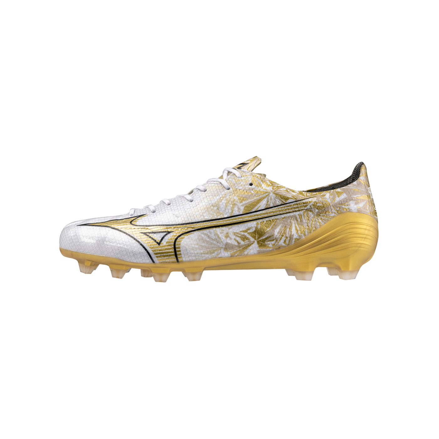 Mizuno Alpha Elite FG Prism Gold Weiss Gold Schwarz F50