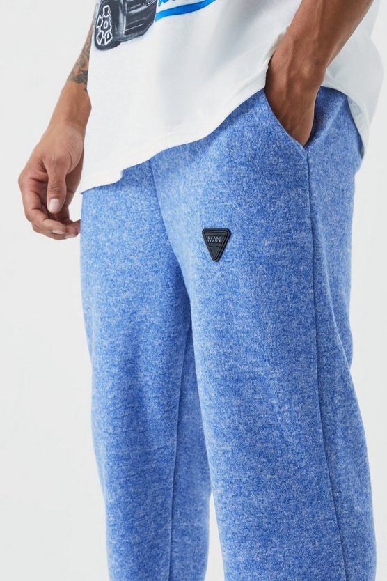 Recycelte Jogginghose mit geteiltem Saum