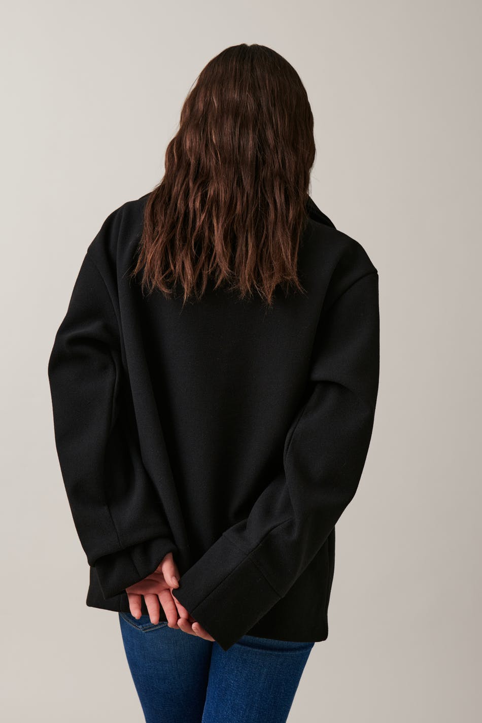 Y short felt jacket