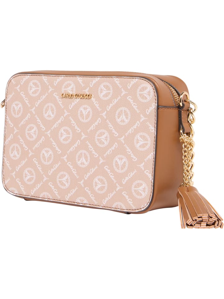 Carlo Colucci Kameratasche di Maura in Beige günstig kaufen onesize