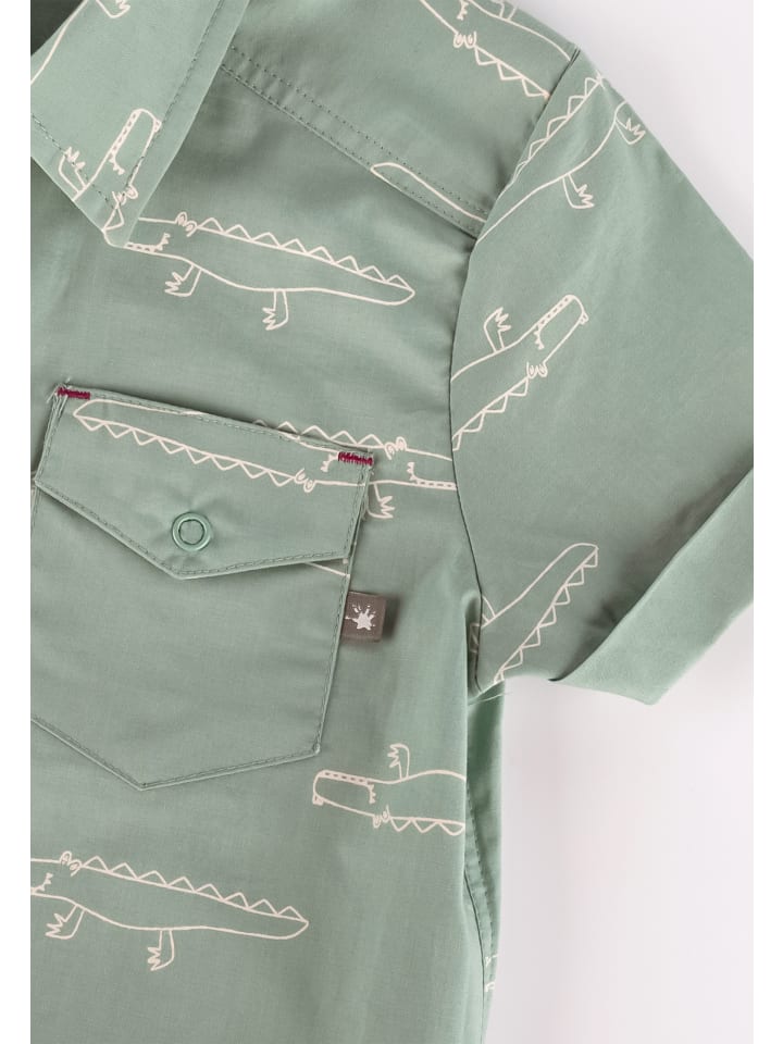 Sigikid Batist Hemd Happy Crocodile in mintgrün günstig kaufen