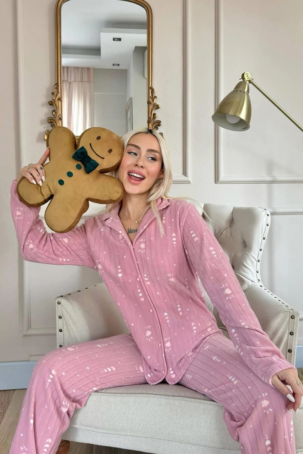 Pijamaevi  Pyjama set - Rosa - Print