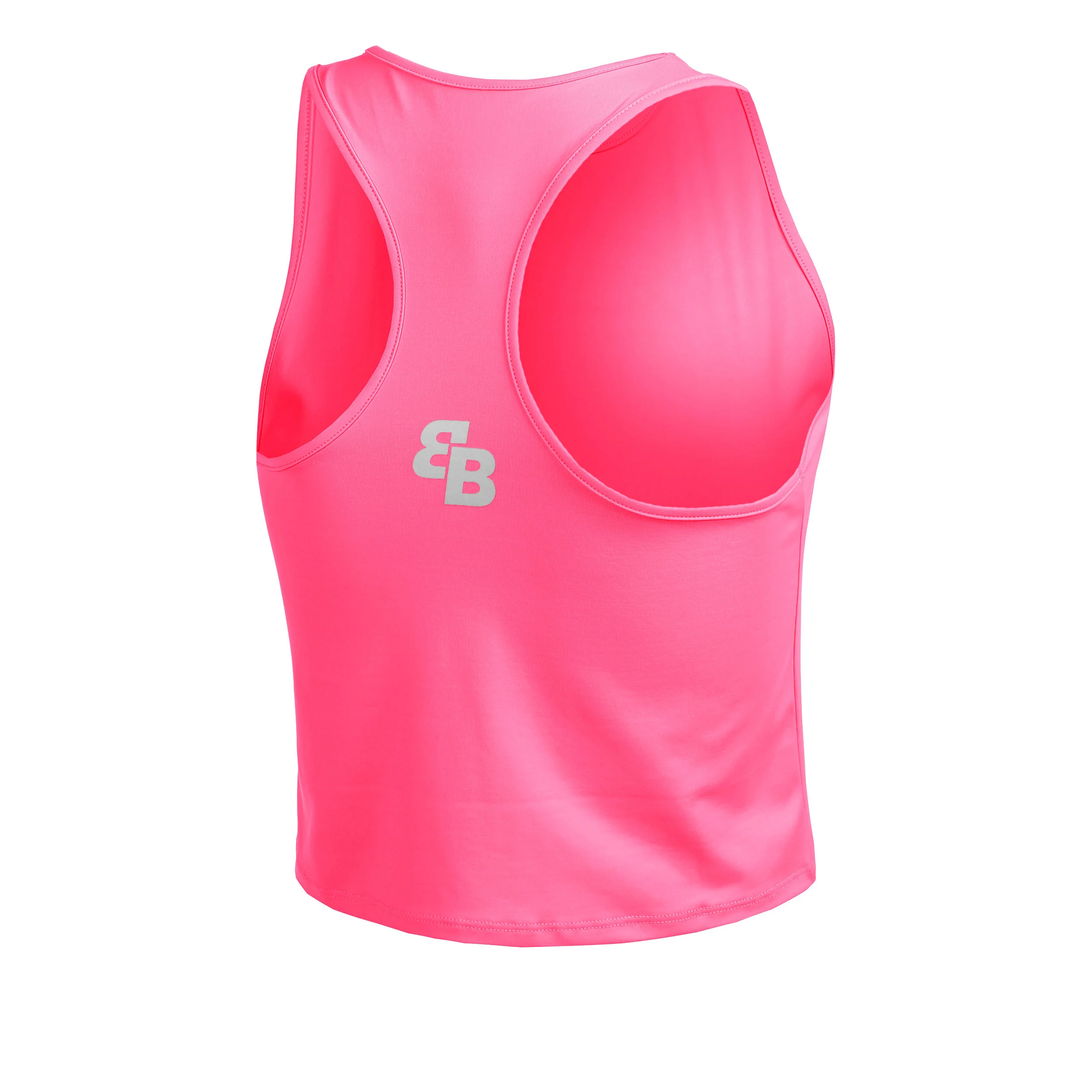 Short Basic Tank-Top Damen - Pink