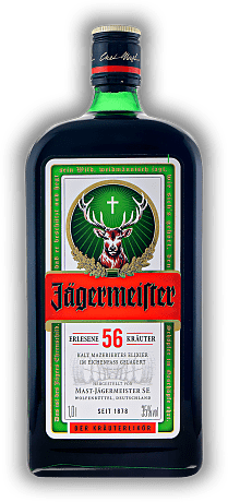 Jägermeister 1,0 Liter Jägermeister 1,0 Liter Ein in vielen Ländern der Erde beliebter Kräuterlikör mit einzigartigem und unverkennbarem Geschmack. 1	 Liter - Vol 35%