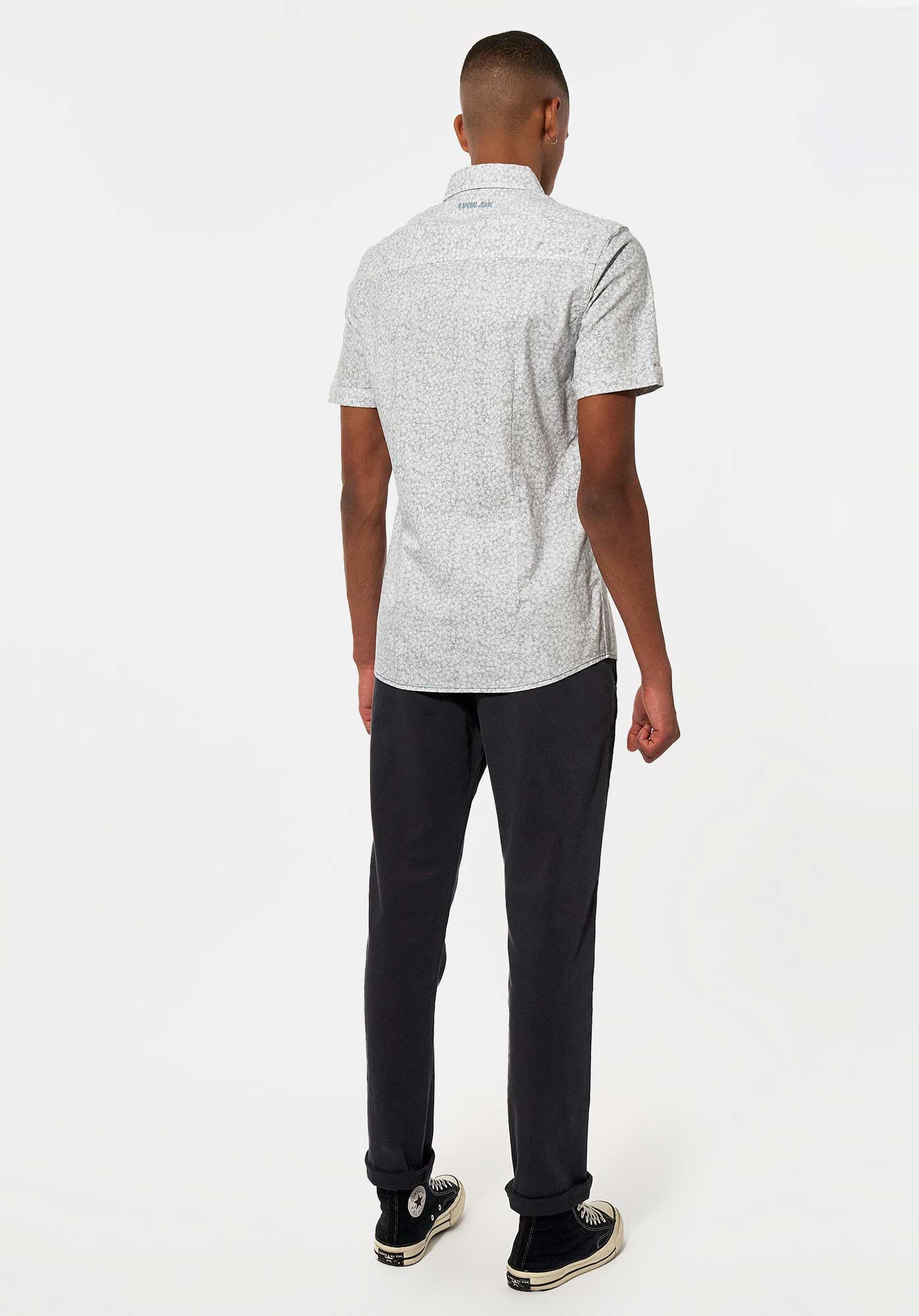 NOOR   Chemise fleurie verte Homme