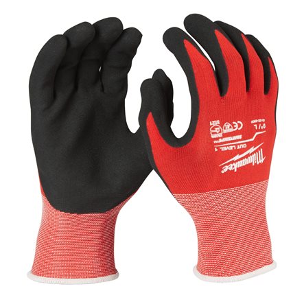Milwaukee Accessories 4932479713 Rękawice robocze zanurzeniowe, klasa przecięcia 1/A - 7/S - 12 par