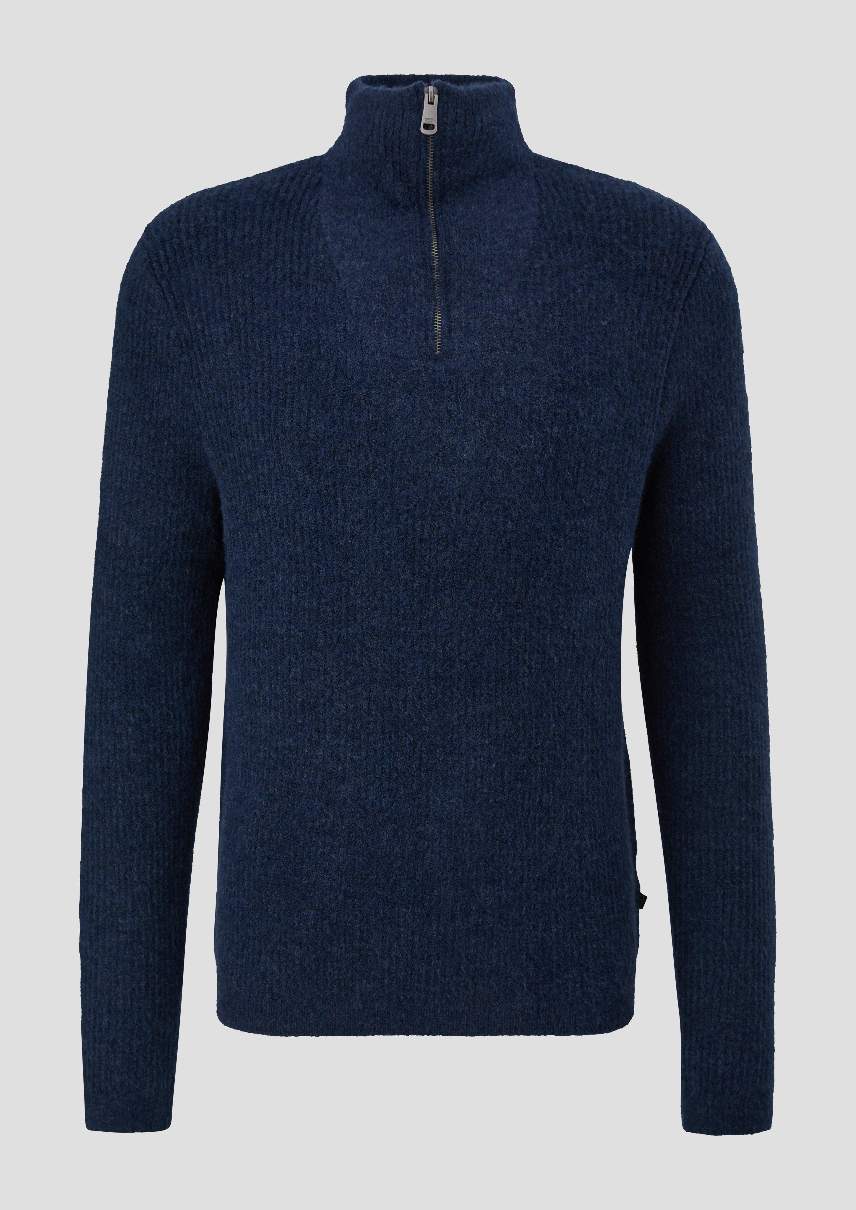 Strickpullover mit Reißverschluss  2151767-58W0