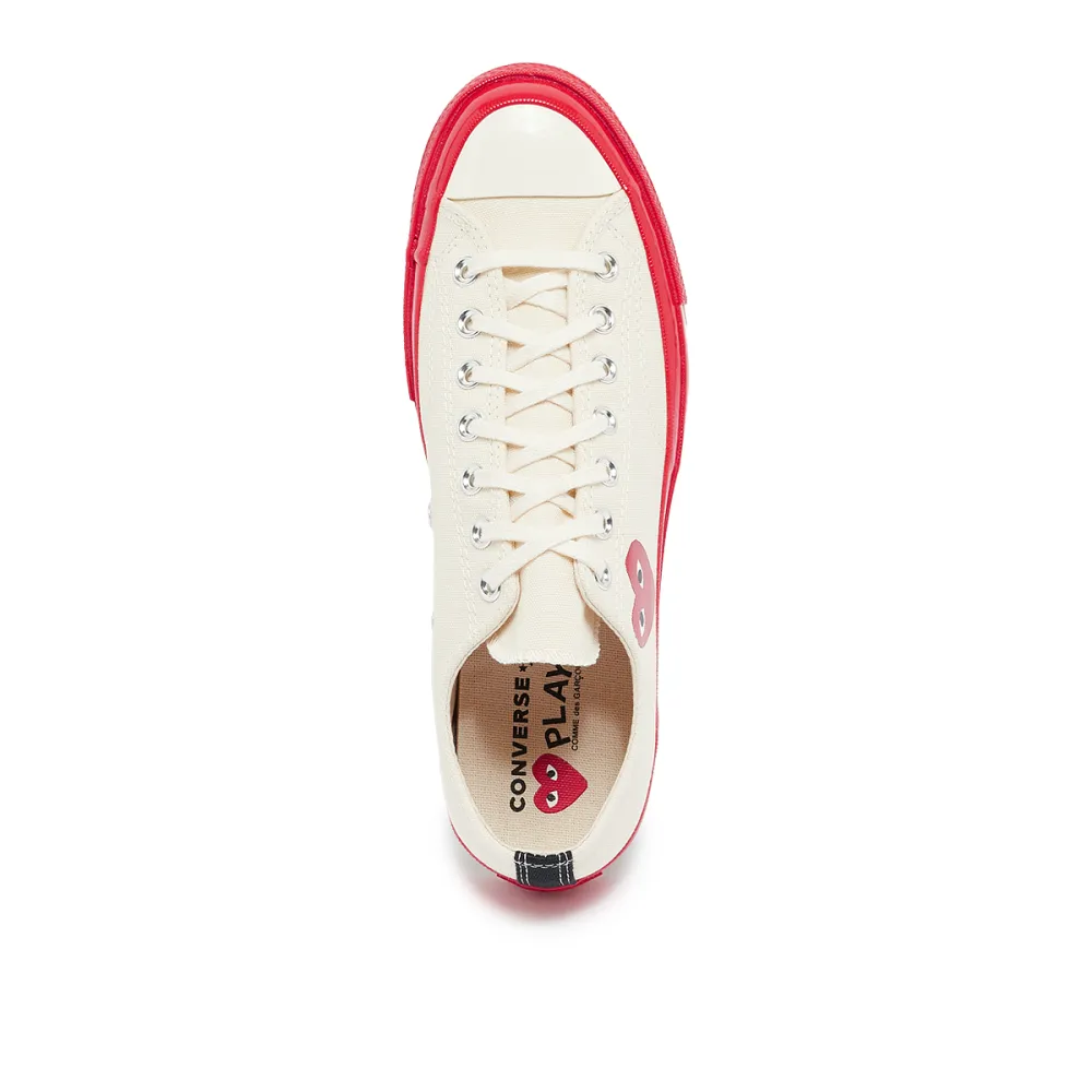 Comme des Garcons Play Sole Chuck 70 Low P1K123-2 / weiss