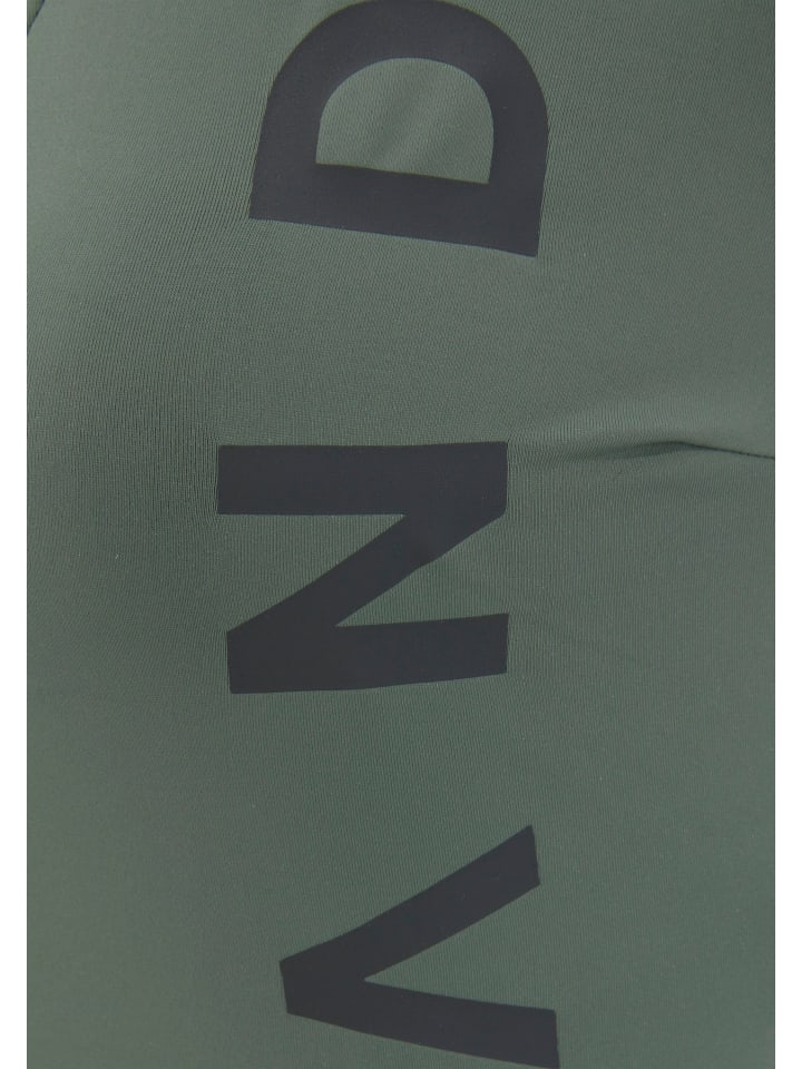 ELBSAND Badeanzug in schwarz-oliv günstig kaufen