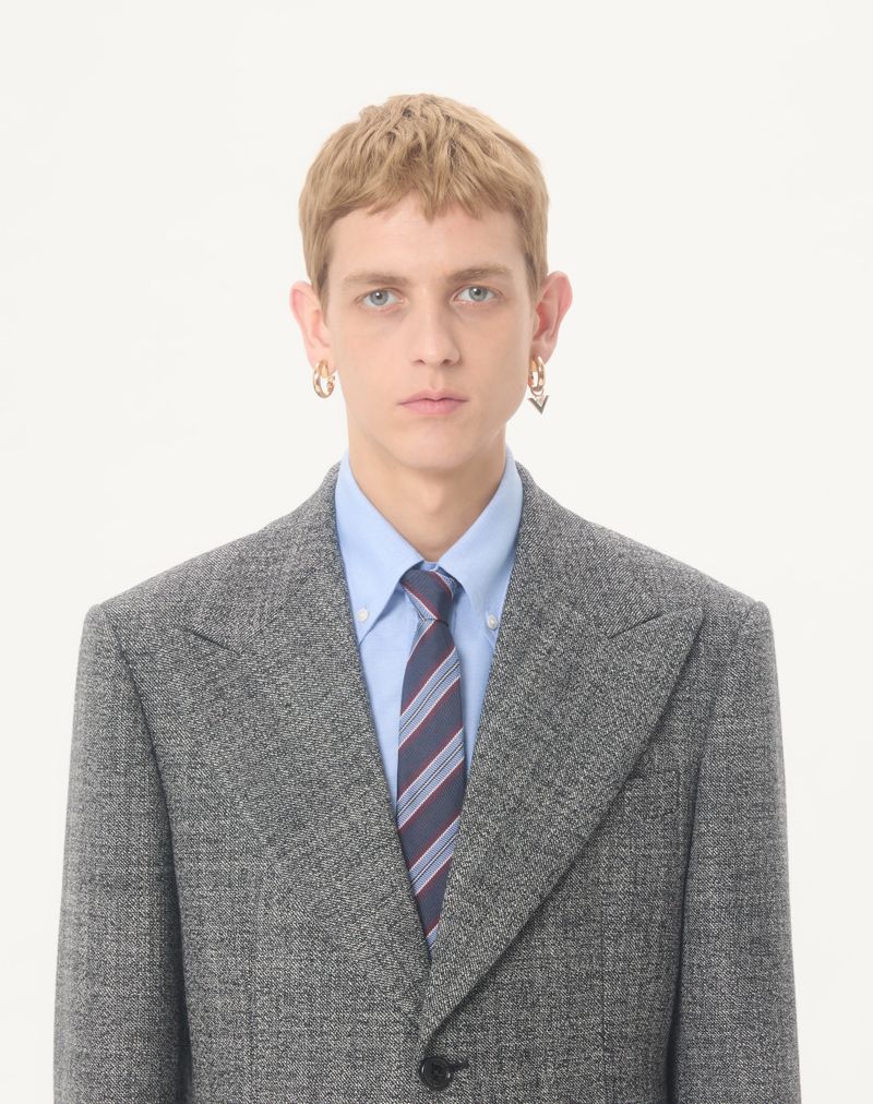 Blazer Valentino de um botão em lã Moulinè