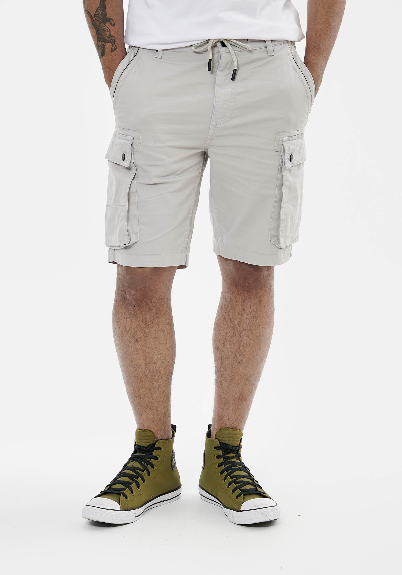 TOSHI  Short gris homme