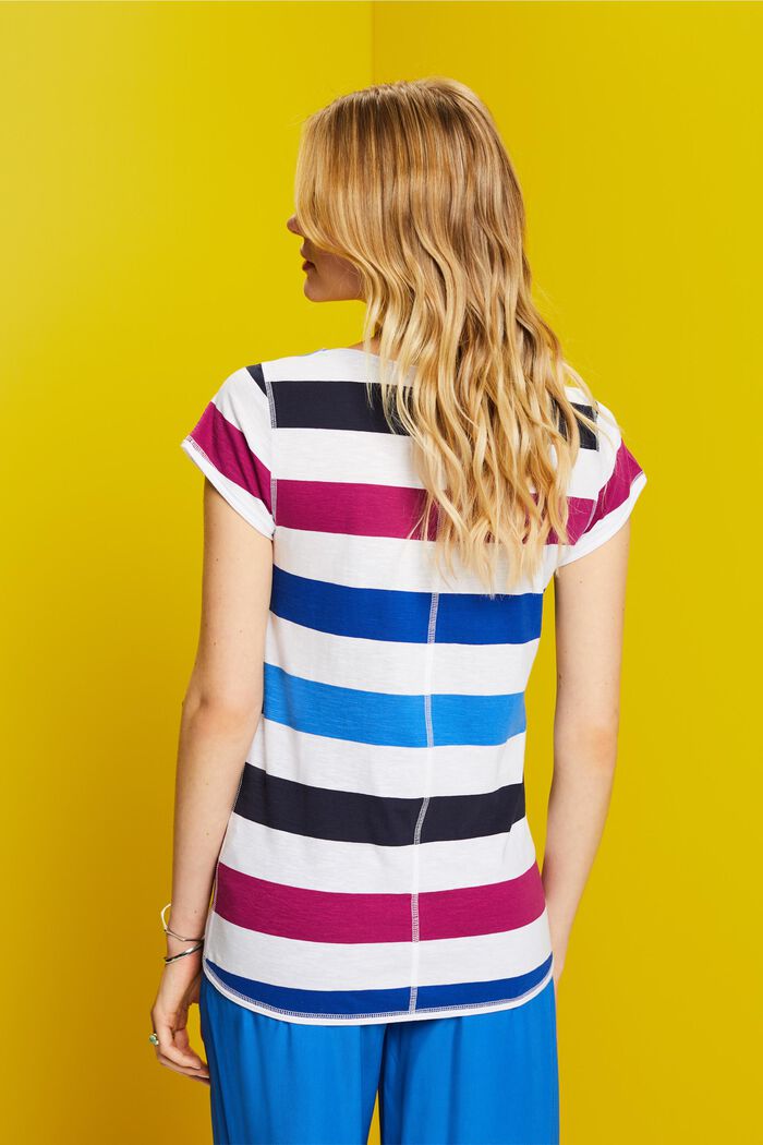 T-Shirt mit Streifen, 100% Baumwolle
