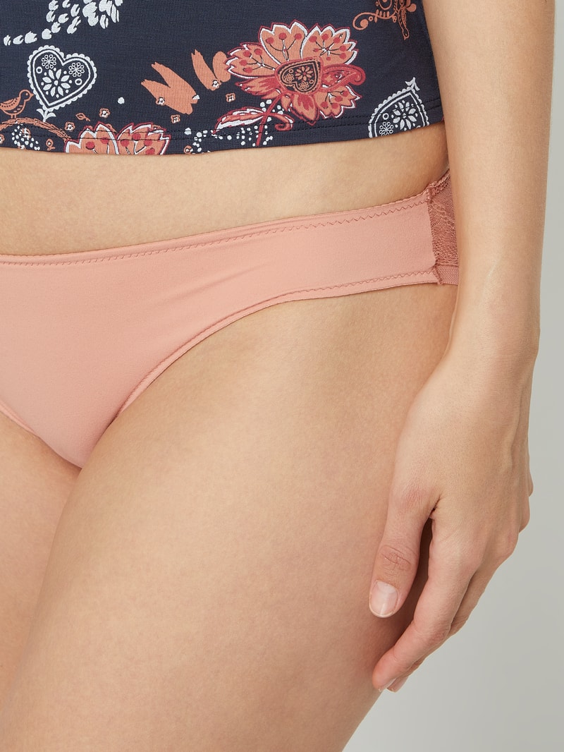Slip mit Stretch-Anteil im 3er-Pack in beige