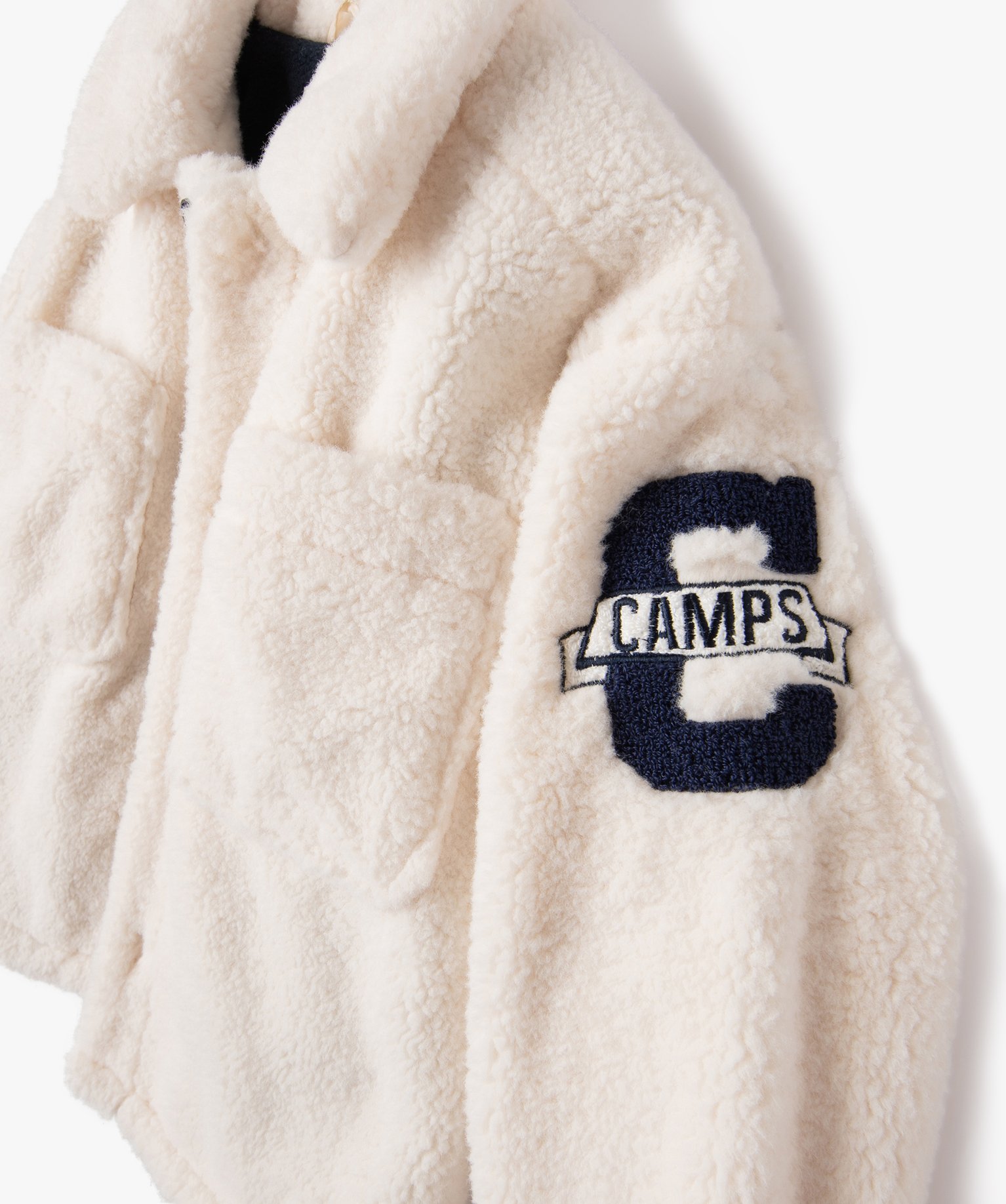 Blouson en maille peluche fille - Camps United ecru | GEMO