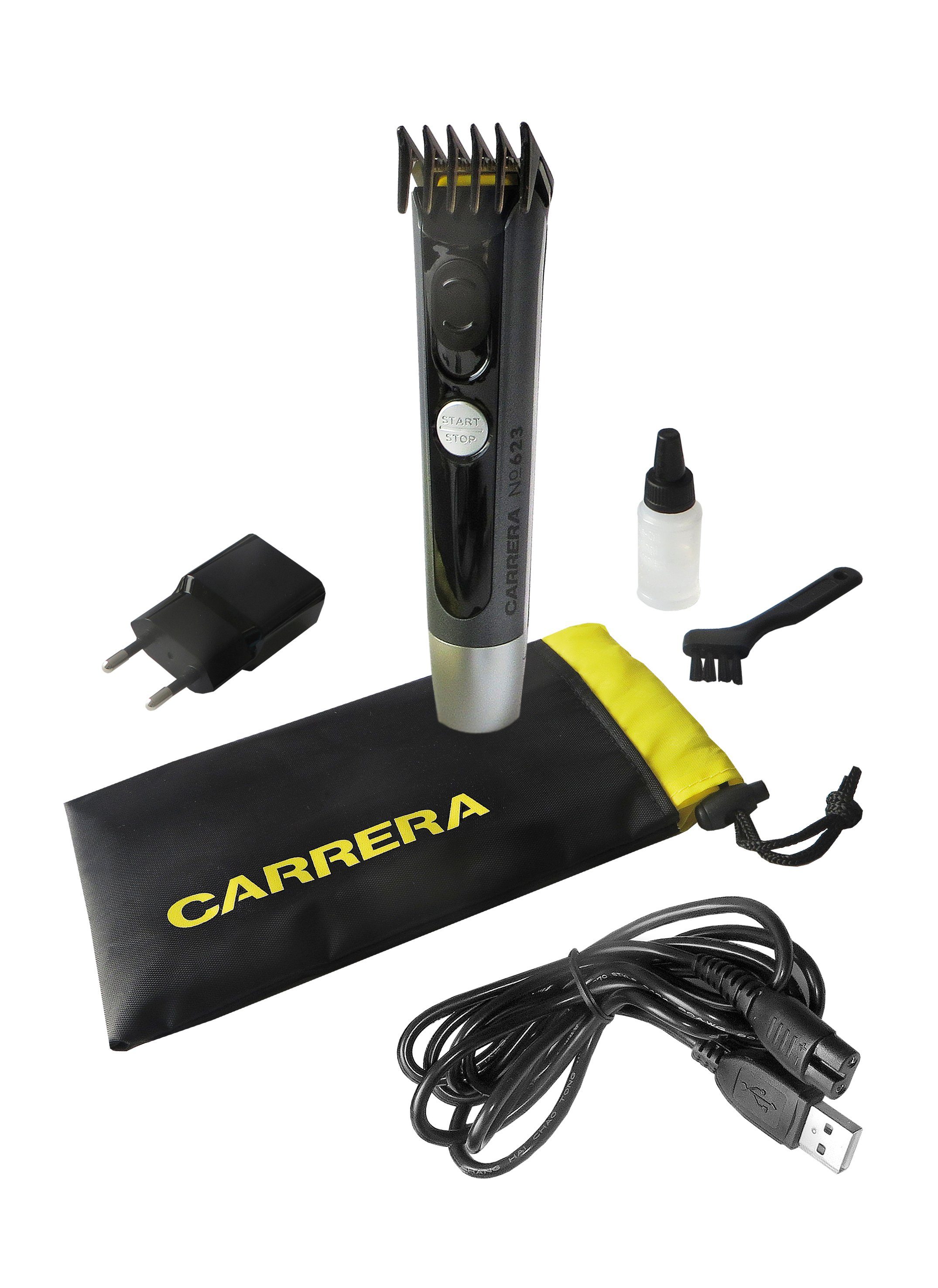Carrera® Haar- und Bartschneider Akku Bartschneider Haarschneider Trimmer 4-14mm Aufsatz Li-Ion